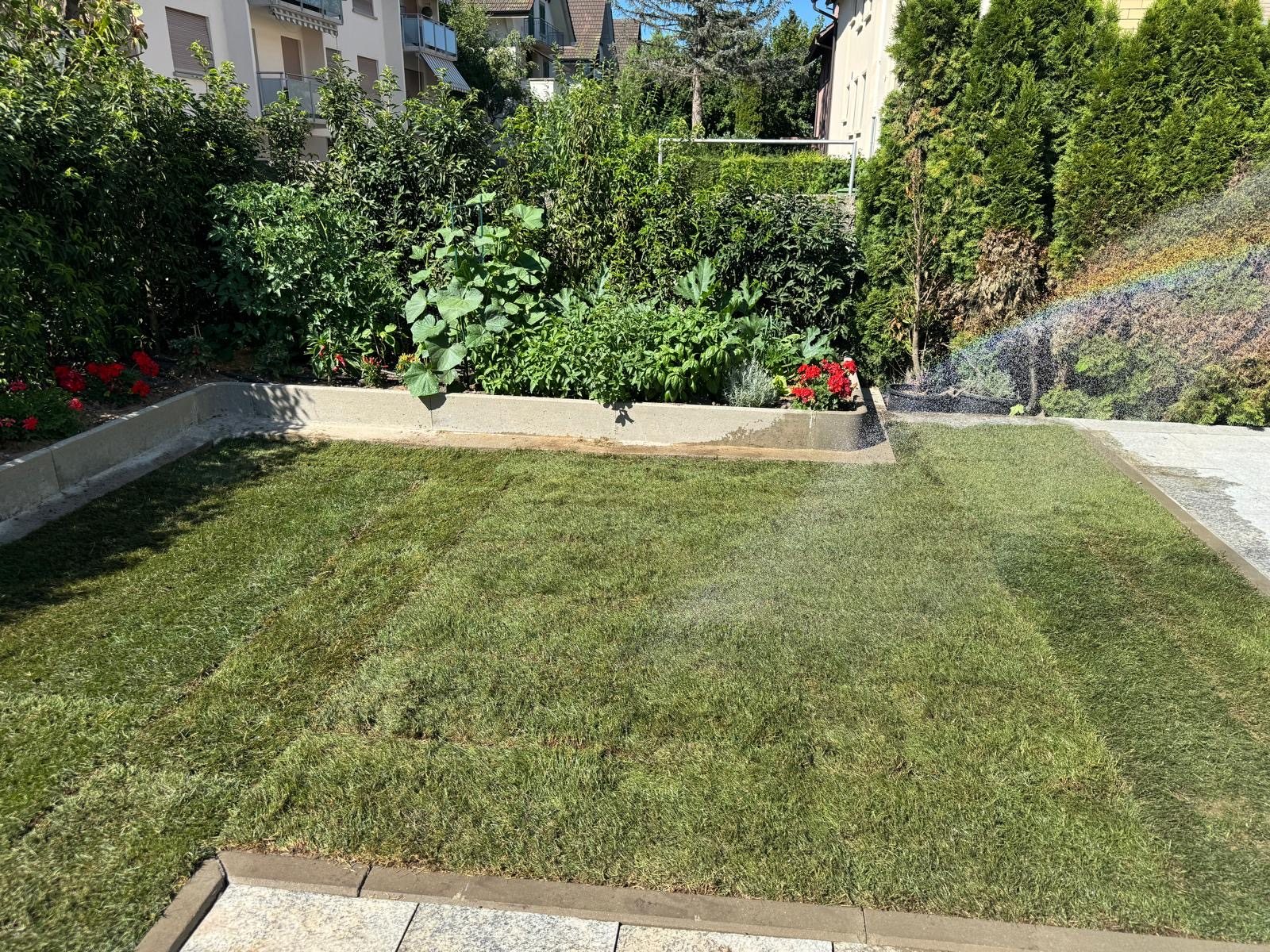 Gartenanlage mit Randsteinen — Bild 2